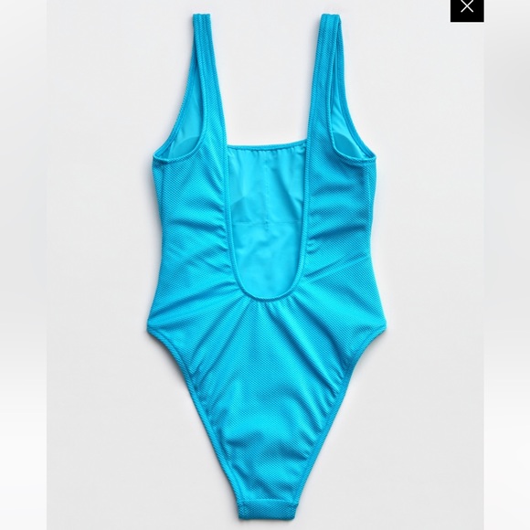 AERIE SHINE PIQUE BABEWATCH ONE PIECE SWIMSUIT - Picture 6 of 7